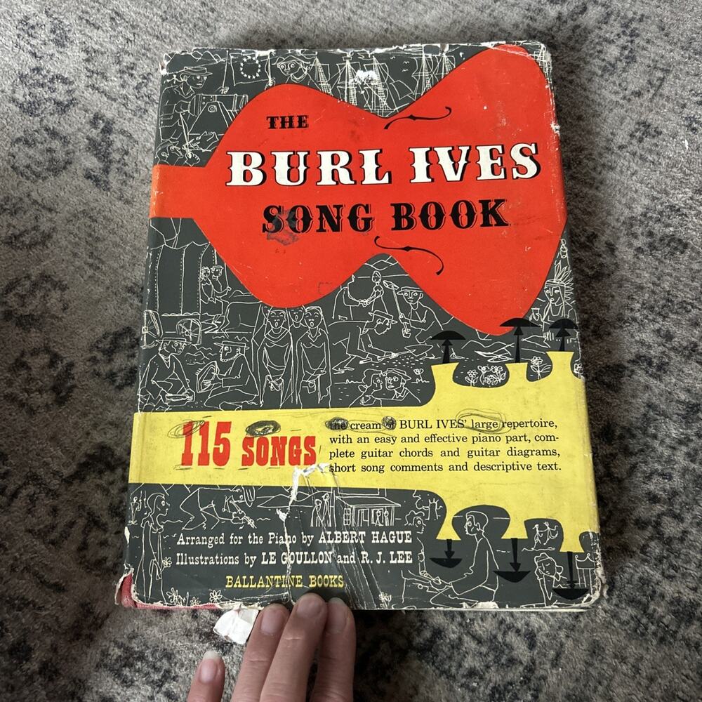 Burl Ives Songbook 115 American Songs in Historical Perspective 1953 Ballantine